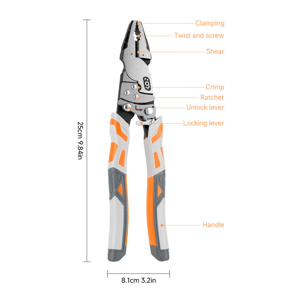 Self-Adjusting Ratchet Locking Pliers – Heavy-Duty Grip for Pipes, Nuts & Metalwork