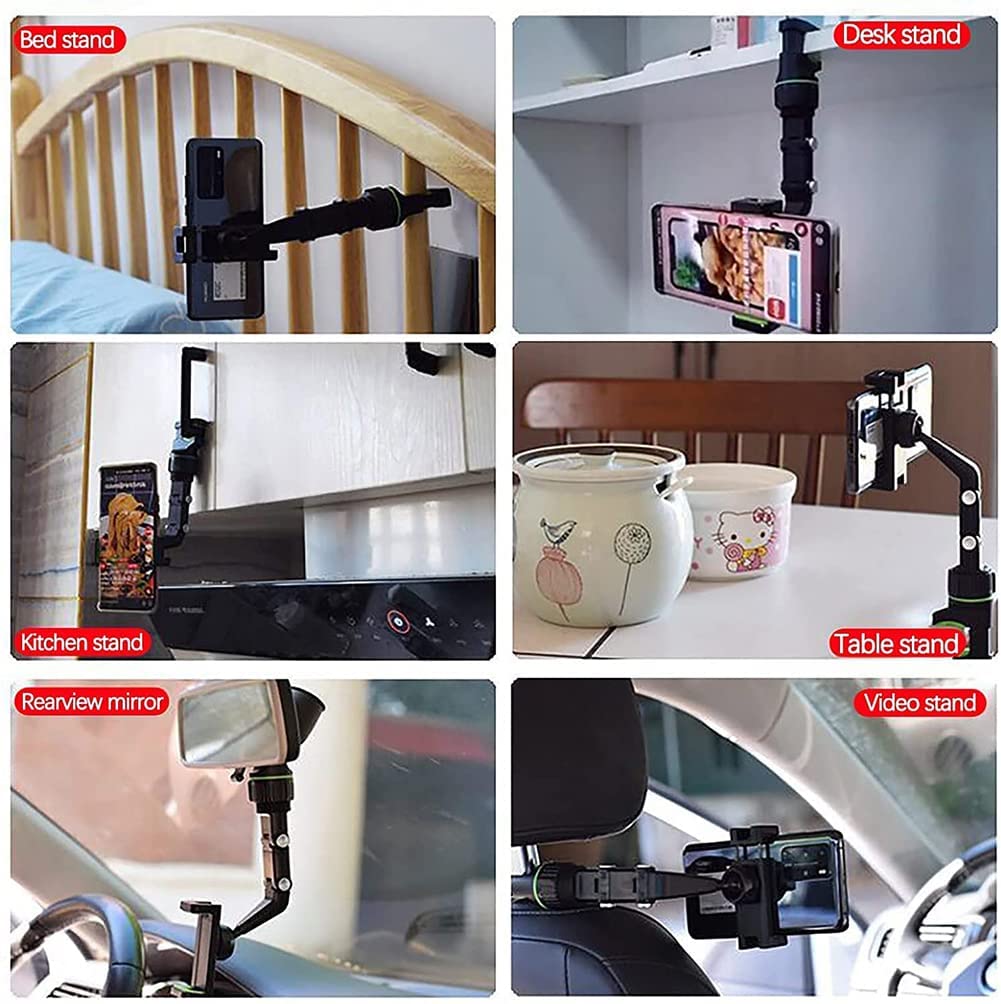 360° Rearview Mirror Phone Mount for Cars