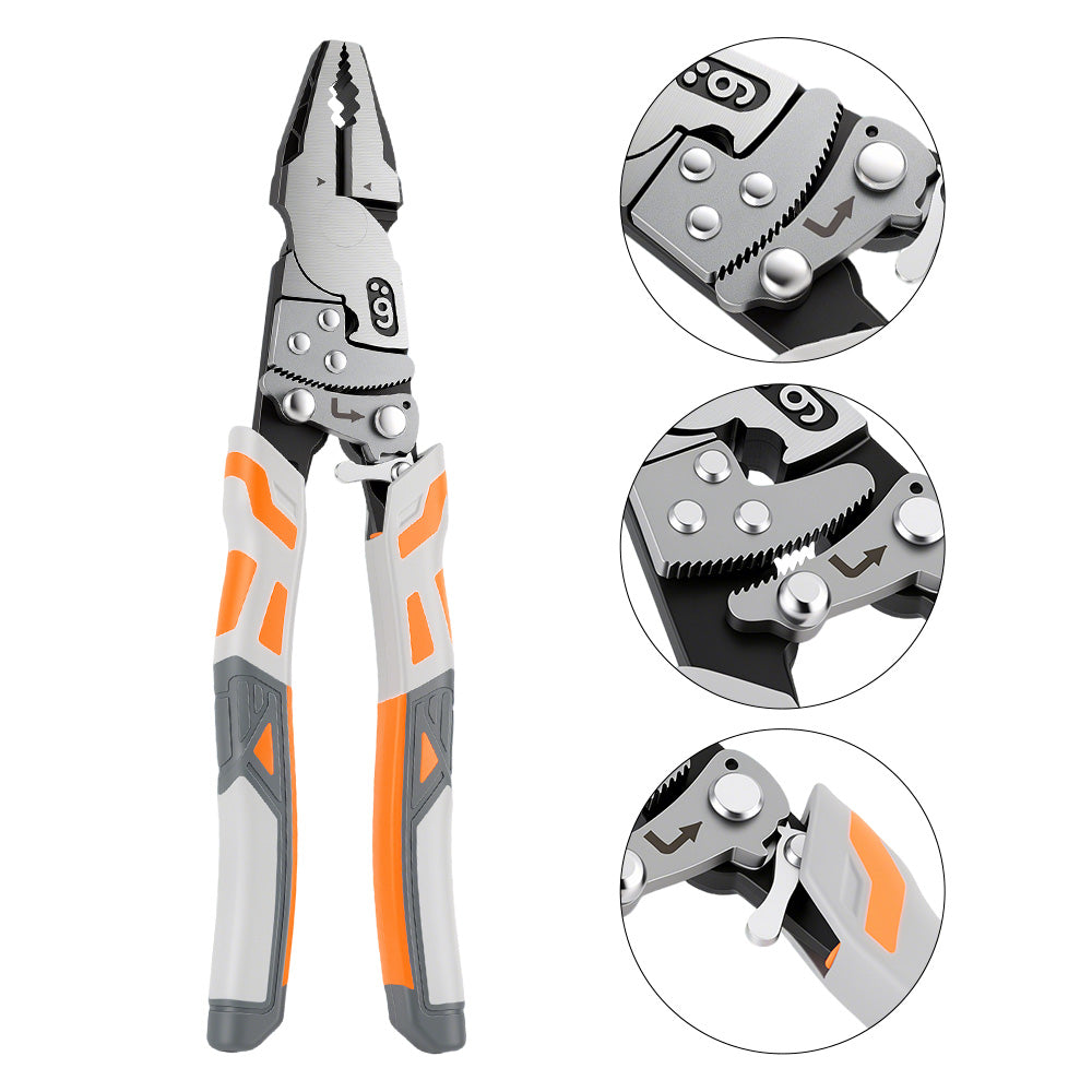 Self-Adjusting Ratchet Locking Pliers – Heavy-Duty Grip for Pipes, Nuts & Metalwork