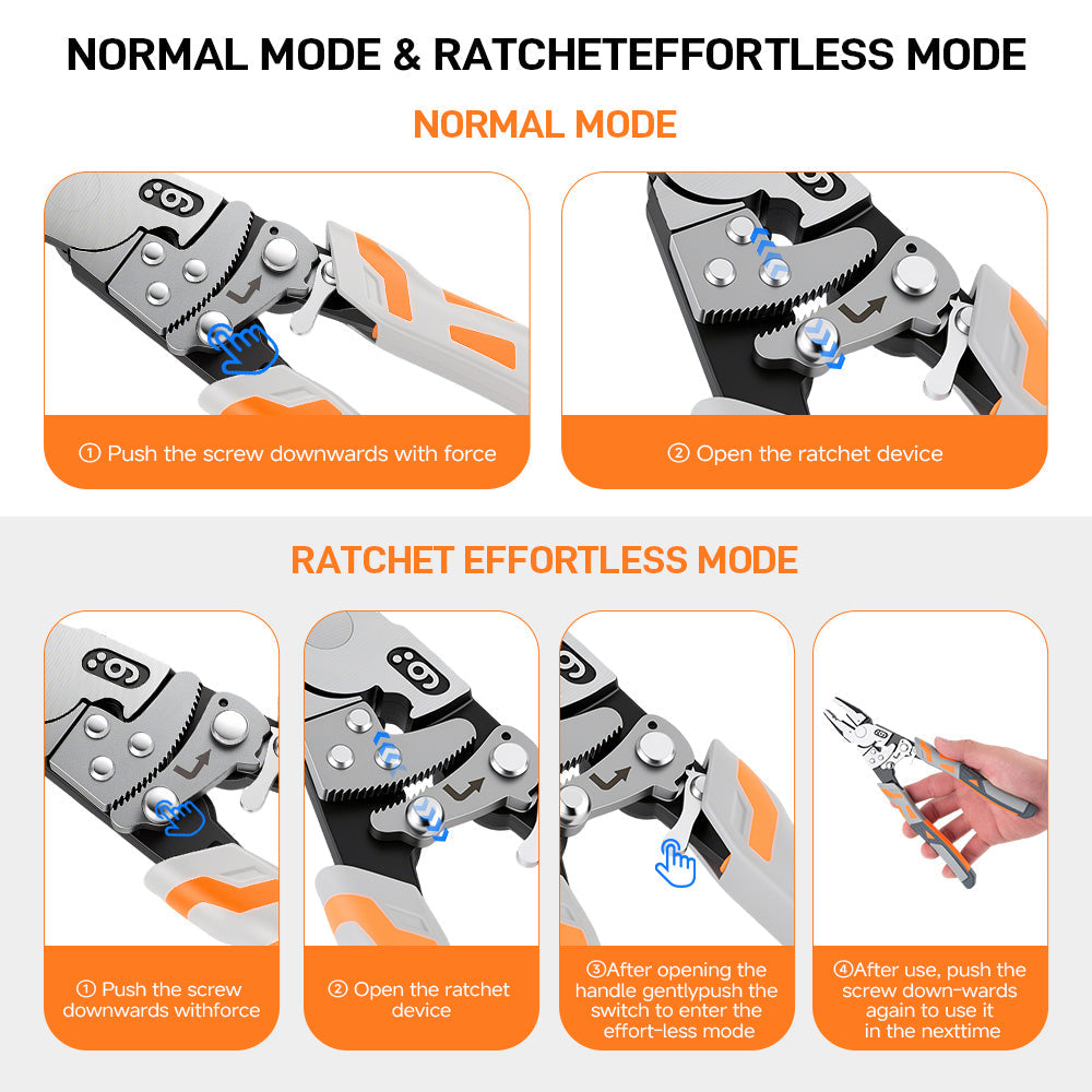 Self-Adjusting Ratchet Locking Pliers – Heavy-Duty Grip for Pipes, Nuts & Metalwork