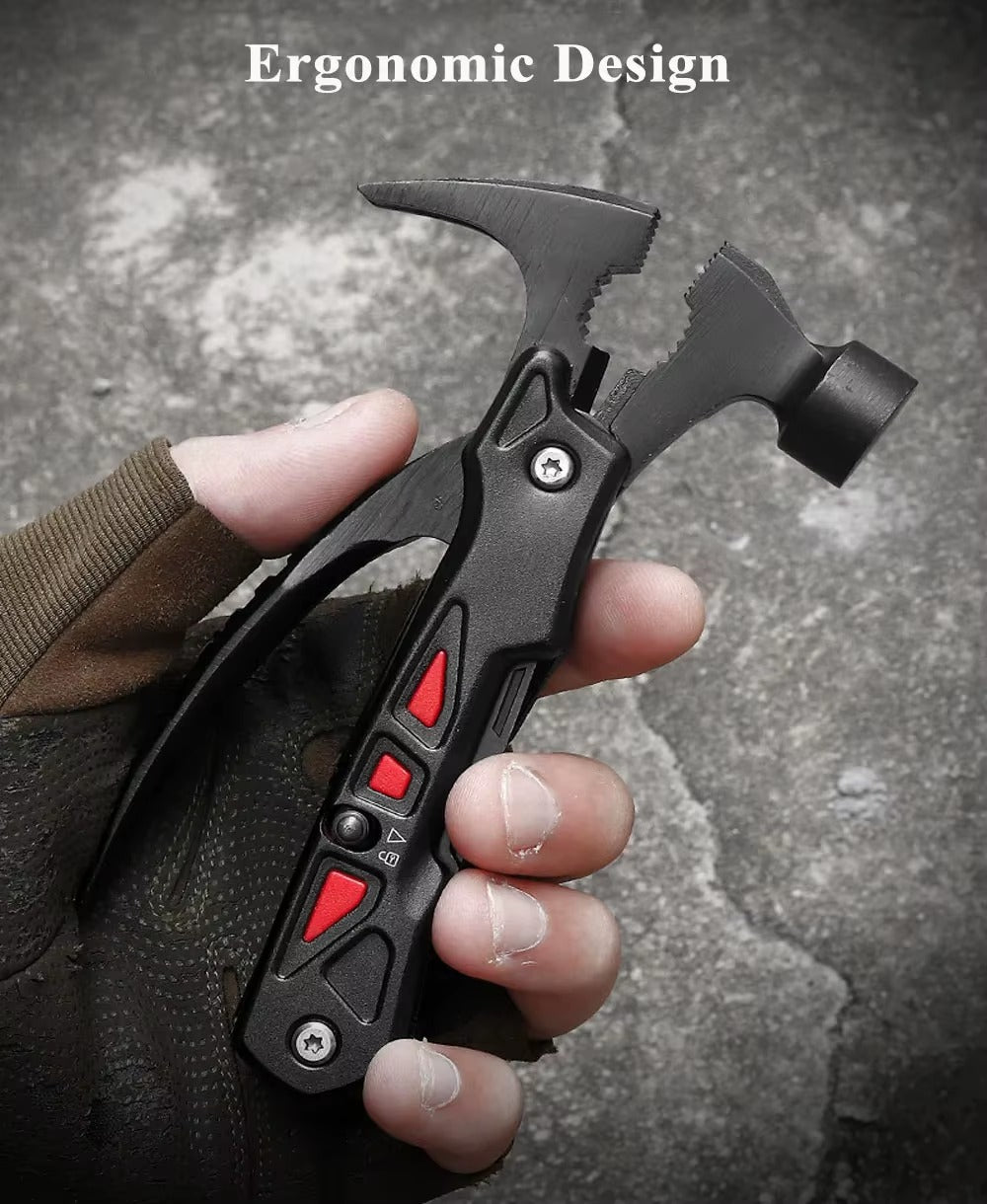Portable Multifunctional Combination Tool and Emergency Hammer