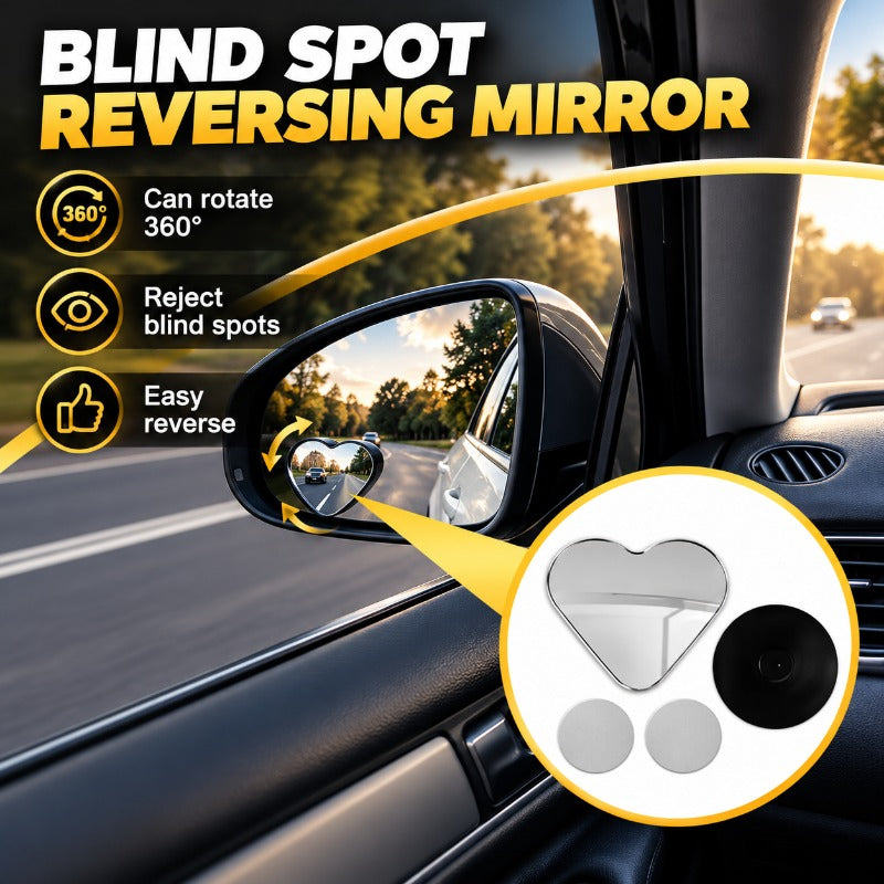 360° Heart-Shaped Adjustable Safety Mirror