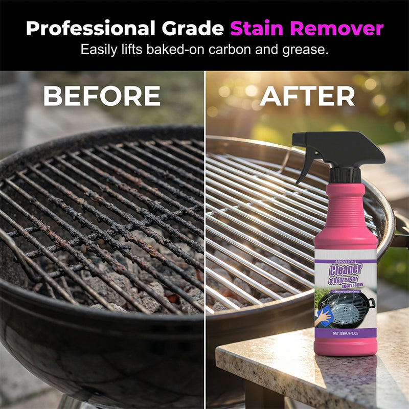 🌞 Summer Hot Sale-60% Off!!🌿Fast-Acting Heavy-Duty Grill Degreaser Spray-EV