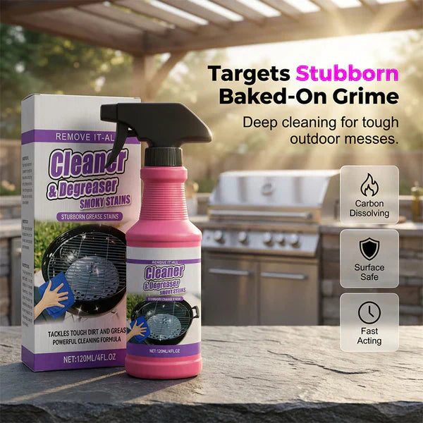 🌞 Summer Hot Sale-60% Off!!🌿Fast-Acting Heavy-Duty Grill Degreaser Spray-EV