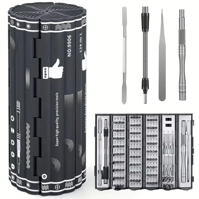 128-in-1 Screwdriver Set – Precision Household Repair Tool Kit