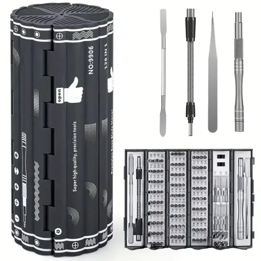 128-in-1 Screwdriver Set – Precision Household Repair Tool Kit