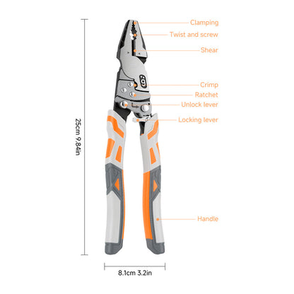 Self-Adjusting Ratchet Locking Pliers – Heavy-Duty Grip for Pipes, Nuts & Metalwork