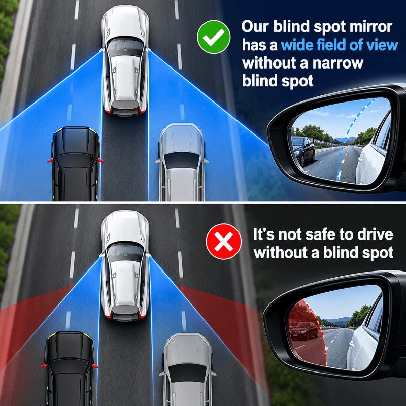 360° Heart-Shaped Adjustable Safety Mirror