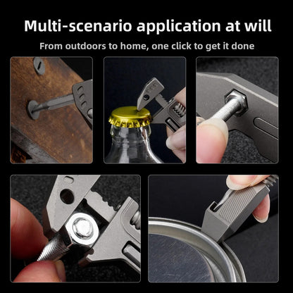 Titanium EDC Wrench Multi Tool with Screwdriver