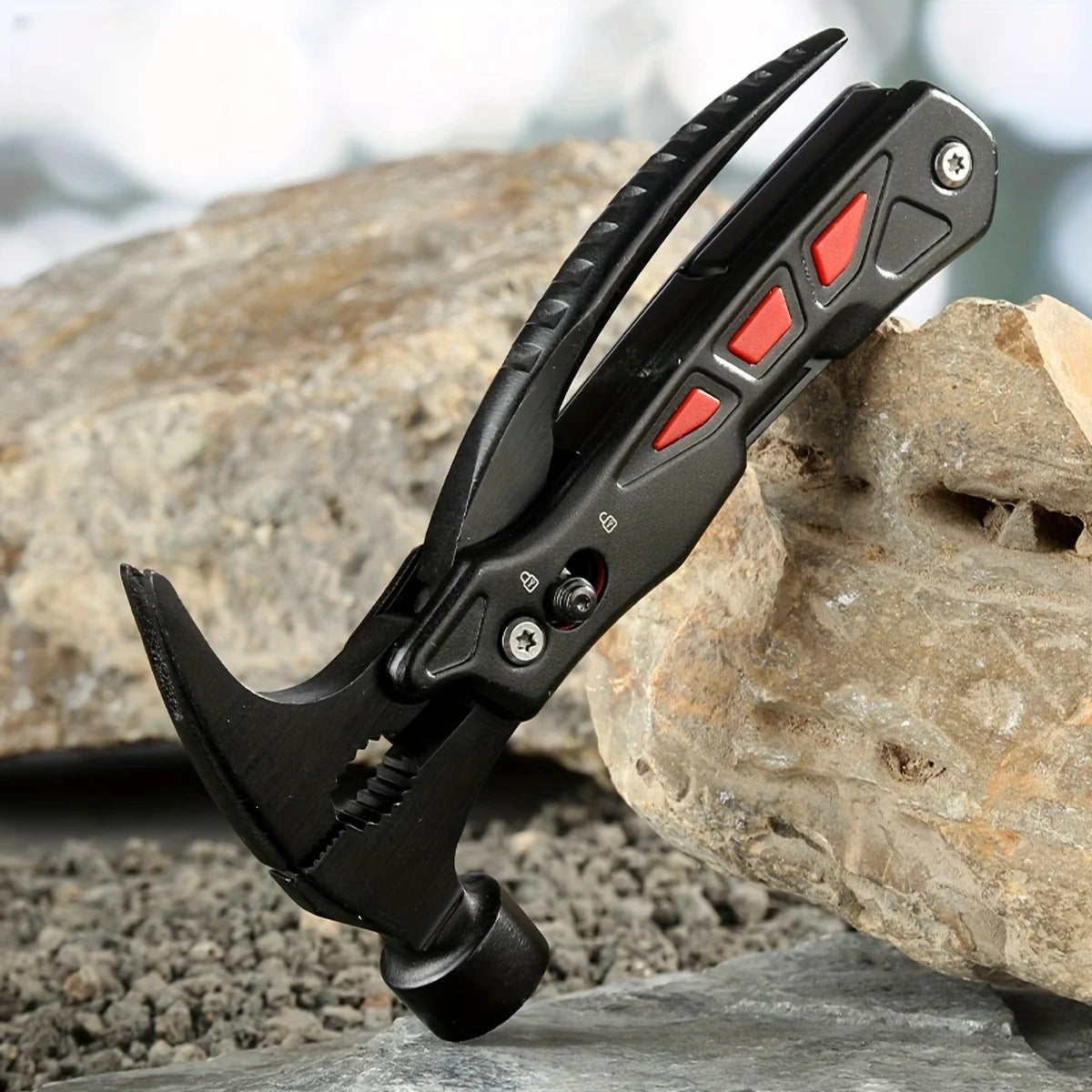 Portable Multifunctional Combination Tool and Emergency Hammer