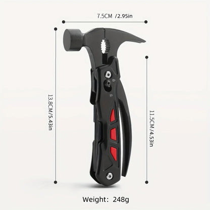 Portable Multifunctional Combination Tool and Emergency Hammer