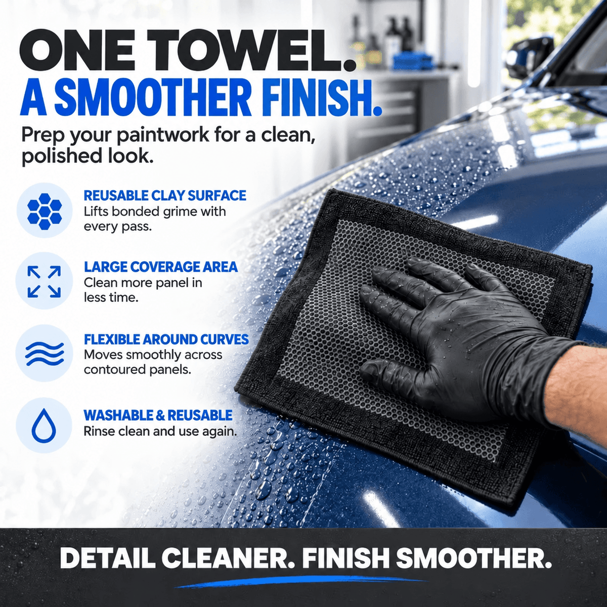 Synthetic Honeycomb Clay Towel