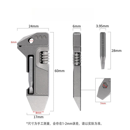 Titanium EDC Wrench Multi Tool with Screwdriver