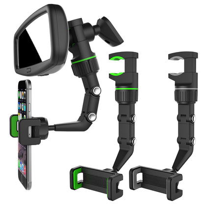 360° Rearview Mirror Phone Mount for Cars