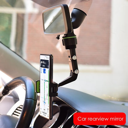 360° Rearview Mirror Phone Mount for Cars