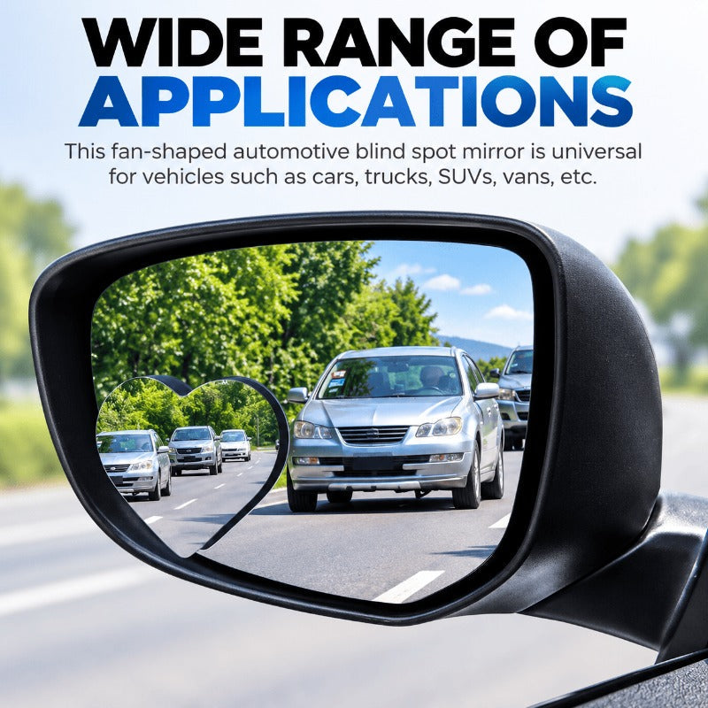 360° Heart-Shaped Adjustable Safety Mirror