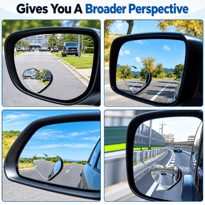 360° Heart-Shaped Adjustable Safety Mirror